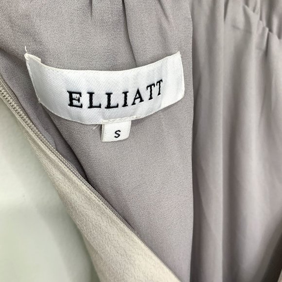 ELLIATT x‎ REVOLVE Elation Greige Taupe Sleeveless Halter Dress Sz S - Picture 8 of 10